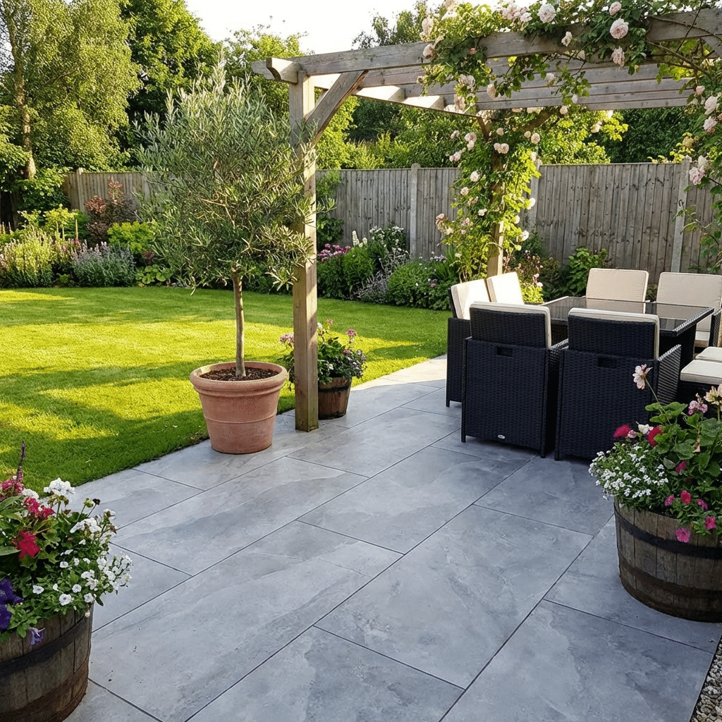 Brazilian Grey Slate Porcelain Paving 600mm x 900mm