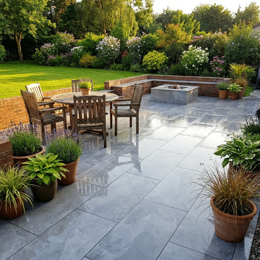 Brazilian Grey Slate Porcelain Paving 600mm x 900mm