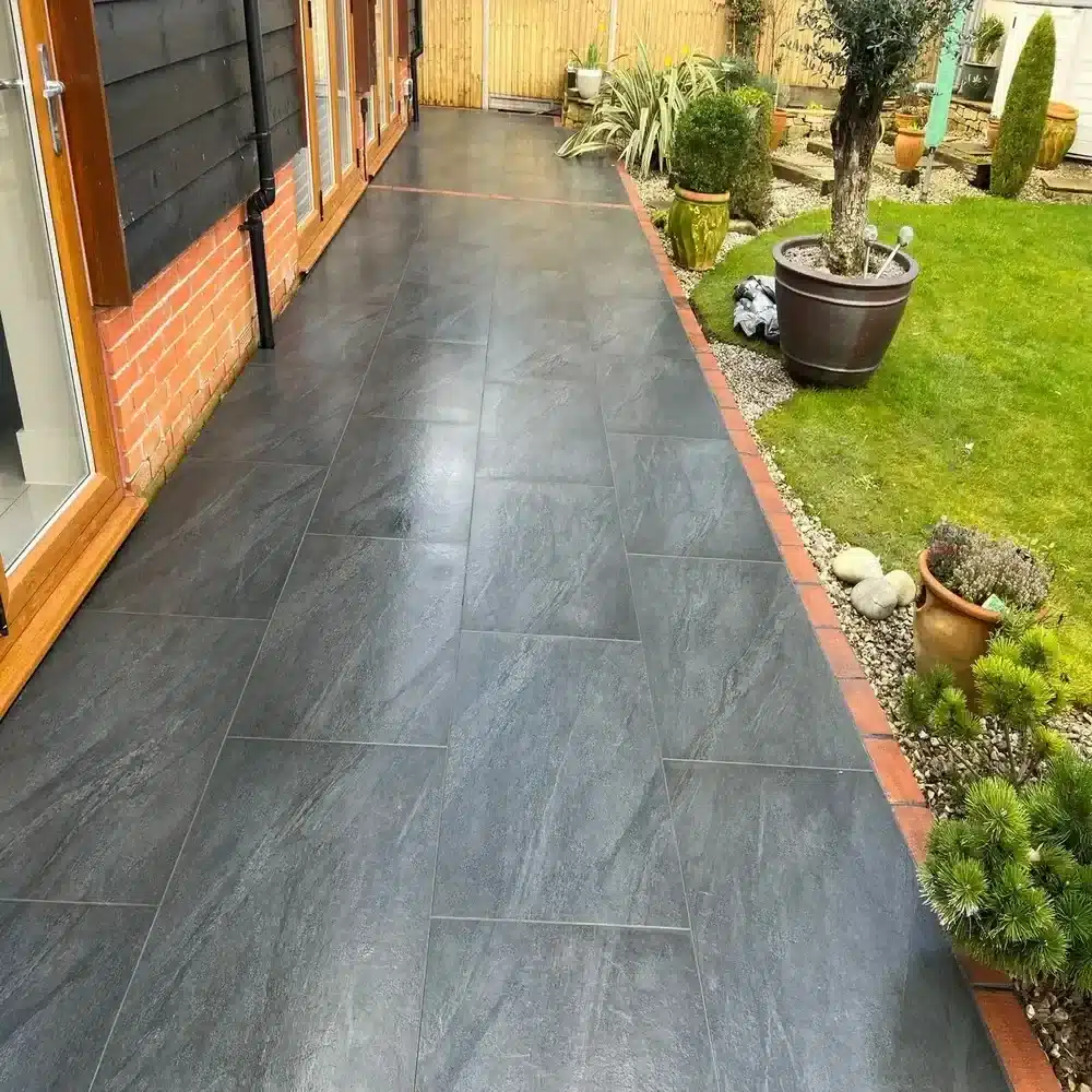 County Black Anthracite Outdoor Porcelain Paving Tiles 600mm x 900mm x 20mm