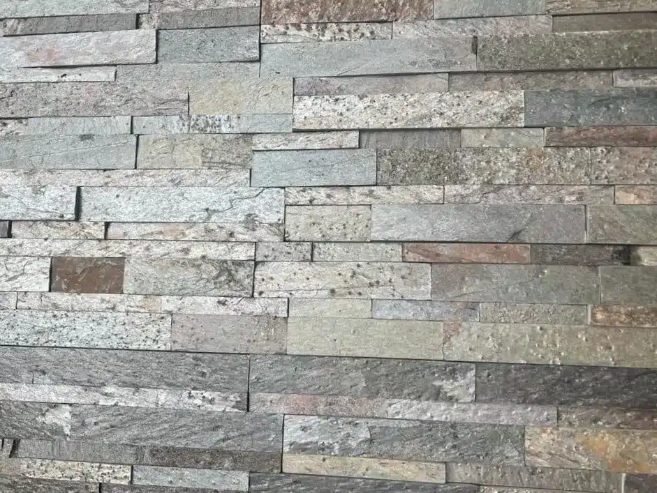 Golden Slate stone wall cladding 100x100mm sample