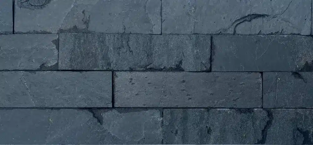 Jak Black Slate wall cladding 100x100mm sample piece
