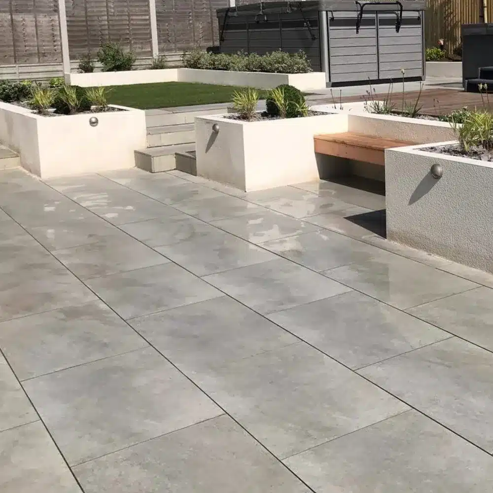 HS Grey Outdoor Porcelain Paving Tiles 600mm x 600mm x 20mm