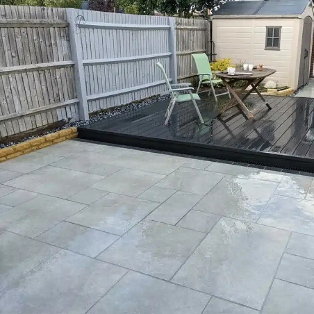 HS Grey Outdoor Porcelain Paving Tiles Mixed Sizes