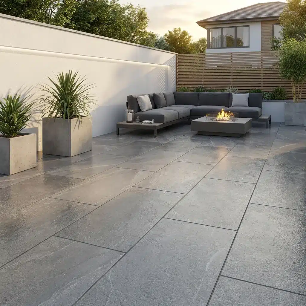 Brazilian Black Outdoor Porcelain Paving Tiles 600mm x 900mm x 20mm