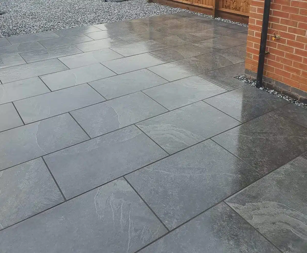 Brazilian Black Outdoor Porcelain Paving Tiles 600mm x 900mm x 20mm