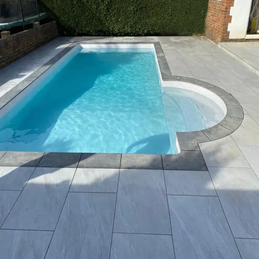 County Light Grey Porcelain paving slabs sample for patio