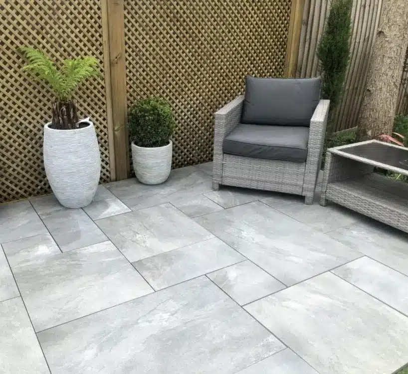 Earthcore Grey Outdoor Porcelain Paving Tiles 600mm x 600mm x 20mm