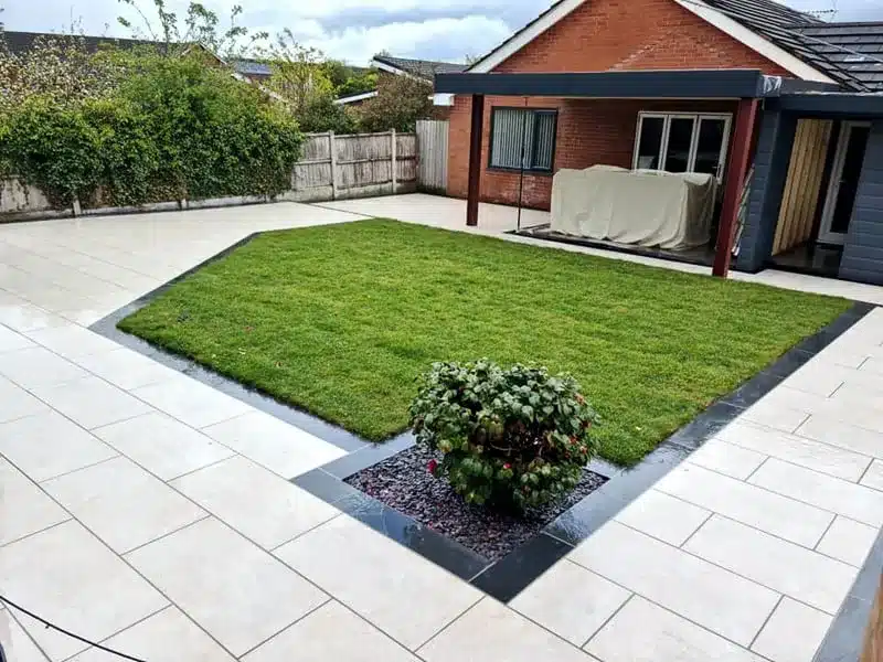 Aosta White Outdoor Porcelain Paving Tiles 600mm x 900mm x 20mm
