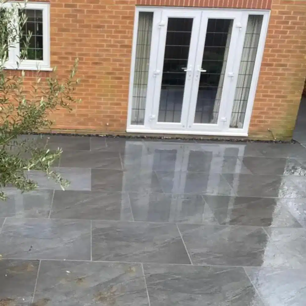 County Black Anthracite Outdoor Porcelain Paving Tiles – 1200mm x 600mm x 20mm