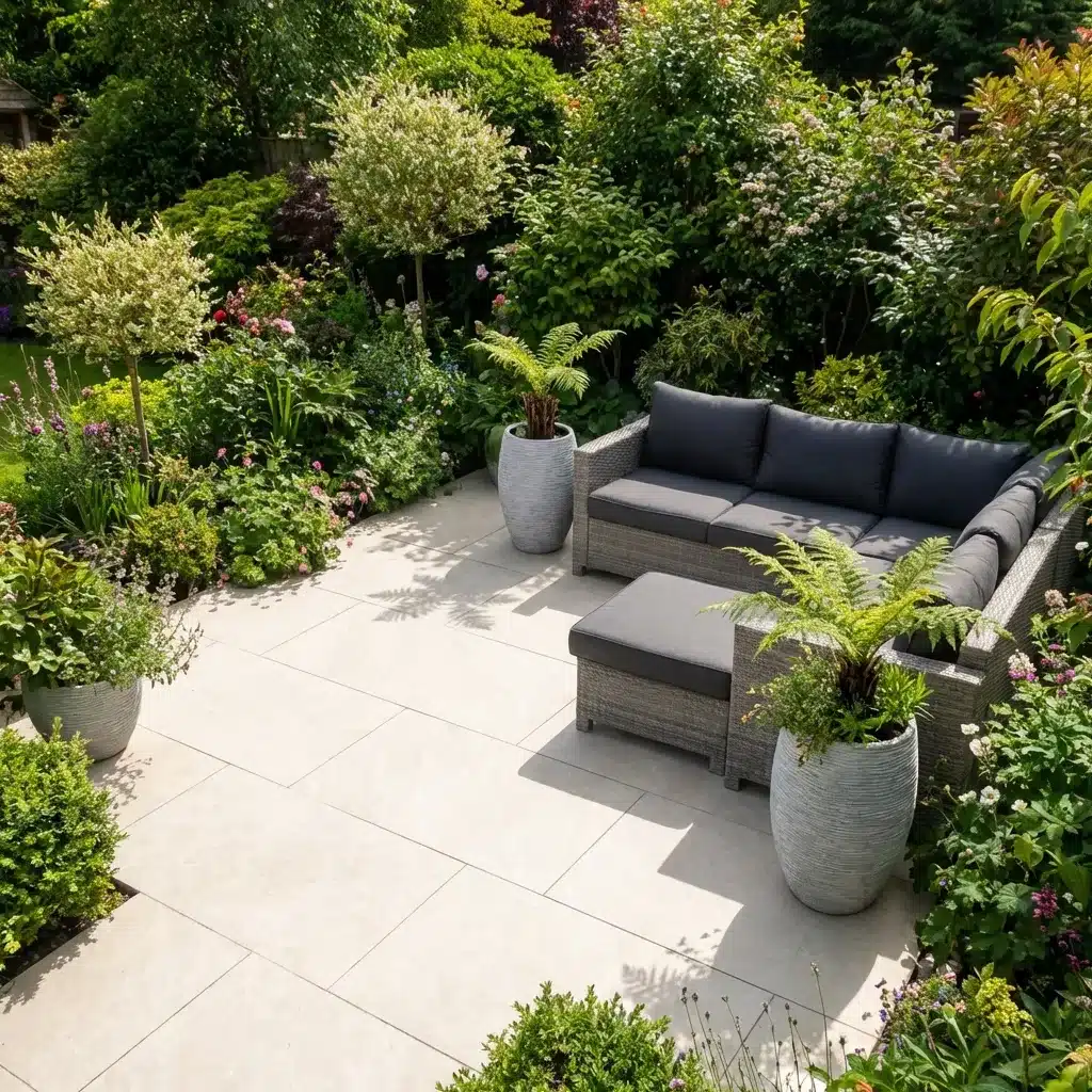 Quartz White Outdoor Porcelain Paving Tiles 600mm x 900mm x 20mm