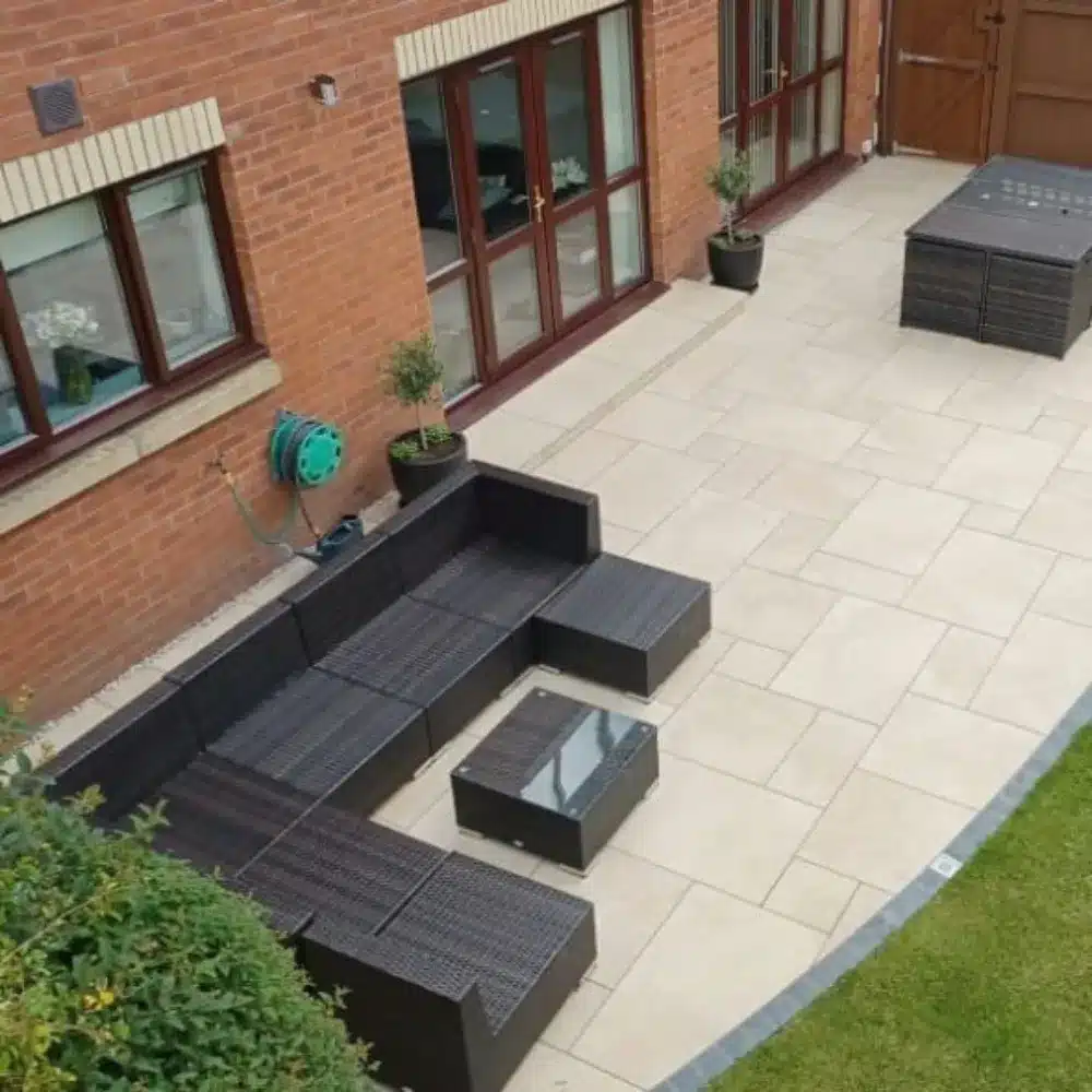 HS Beige Outdoor Porcelain Paving Tiles – Mixed Sizes