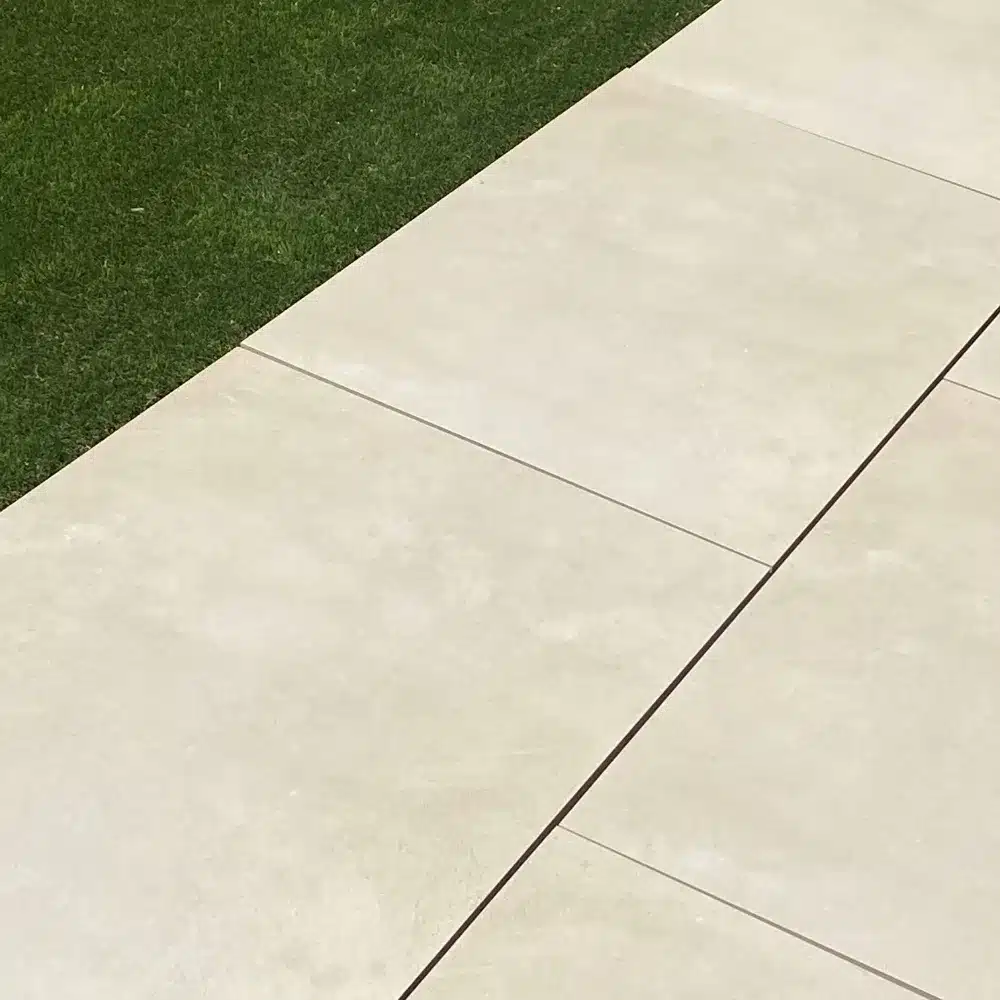 Aosta Crema Outdoor Porcelain Paving Tiles 600mm x 900mm x 20mm