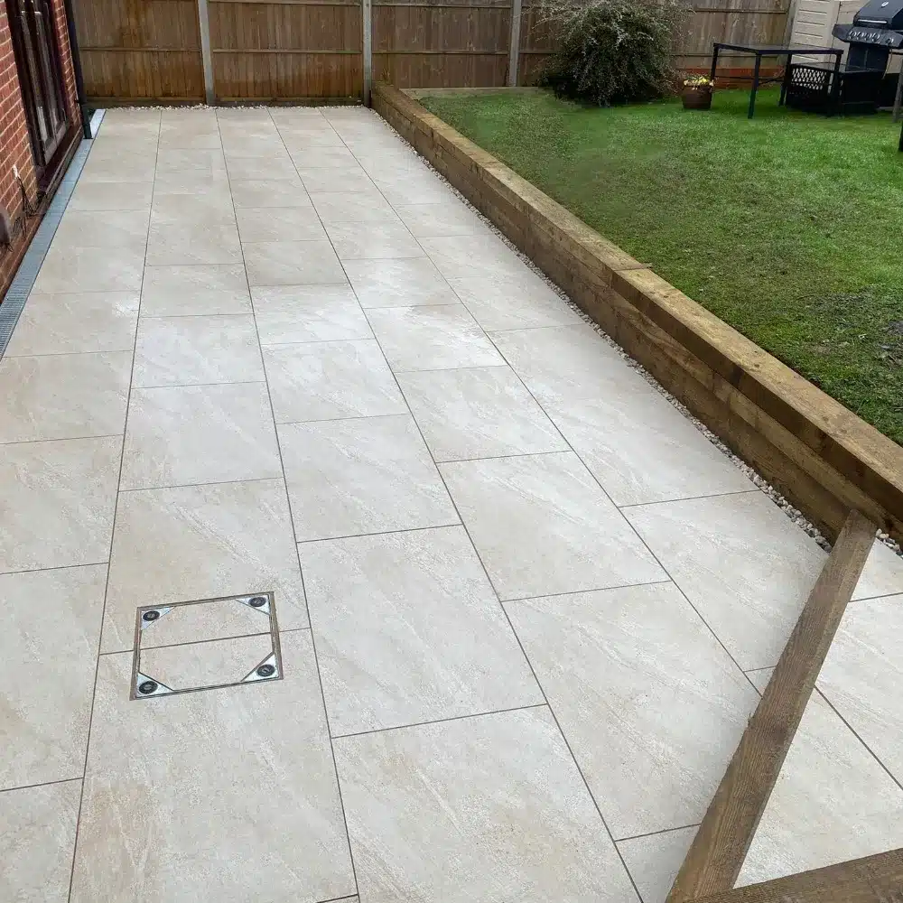County Crema Outdoor Porcelain Paving Tiles 600mm x 900mm x 20mm
