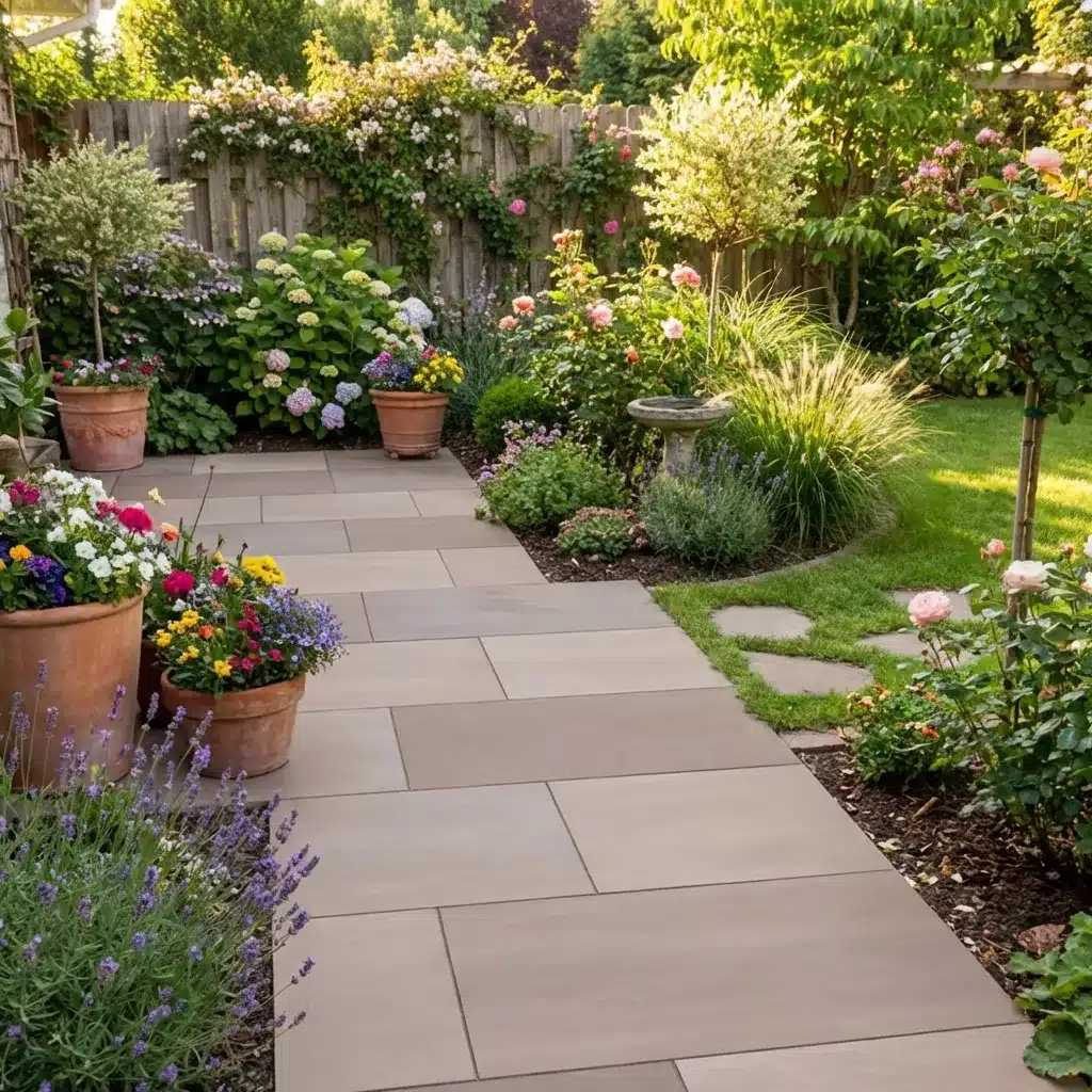 Raj Green Outdoor Porcelain Paving Tiles 600mm x 900mm x 20mm