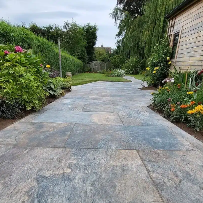 Rustic Slate Outdoor Porcelain Paving Tiles 600mm x 900mm x 20mm