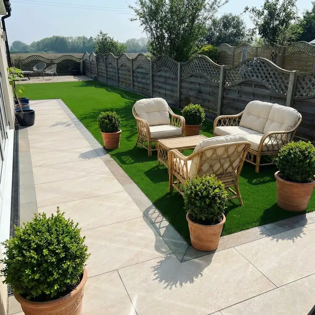 County Crema Outdoor Porcelain Paving Tiles 600mm x 900mm x 20mm