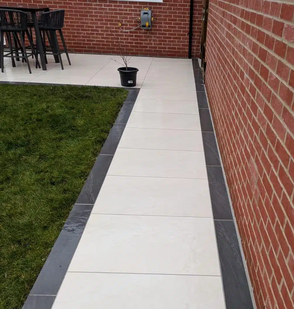 County Ivory Outdoor Porcelain Paving Tiles 600mm x 900mm