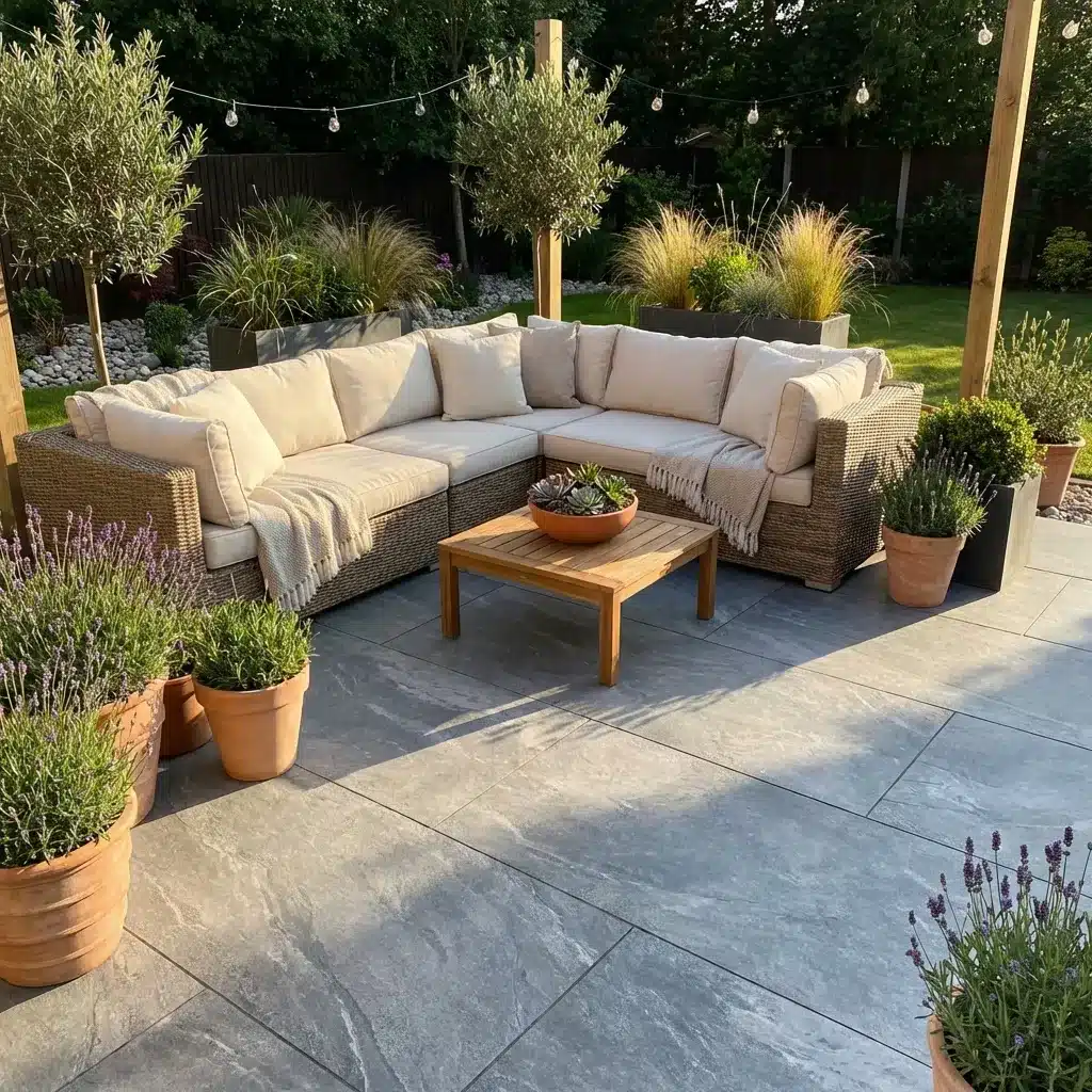 Earthcore Grey Outdoor Porcelain Paving Tiles 1200mm x 600mm x 20mm