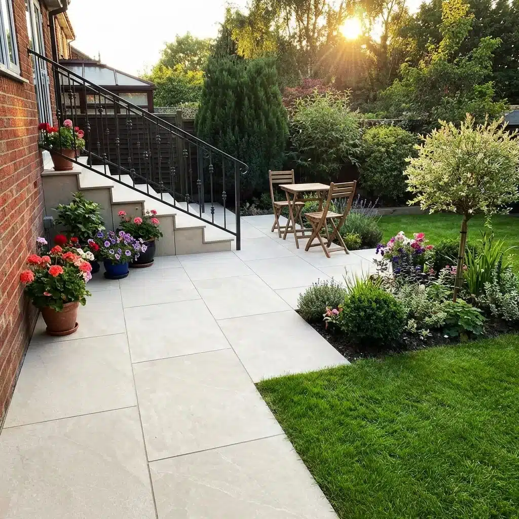 Getafe Beige Outdoor Porcelain Paving Tiles 600mm x 900mm x 20mm