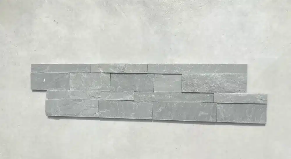Kandla Grey Sandstone splitface cladding paving slabs sample