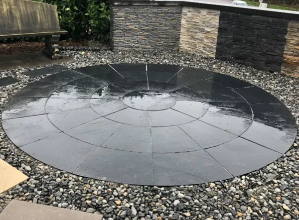 Black limestone circle 2