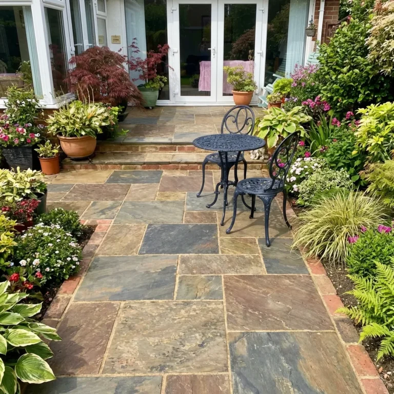 Copper slate paving mixed sizes 20mm thick